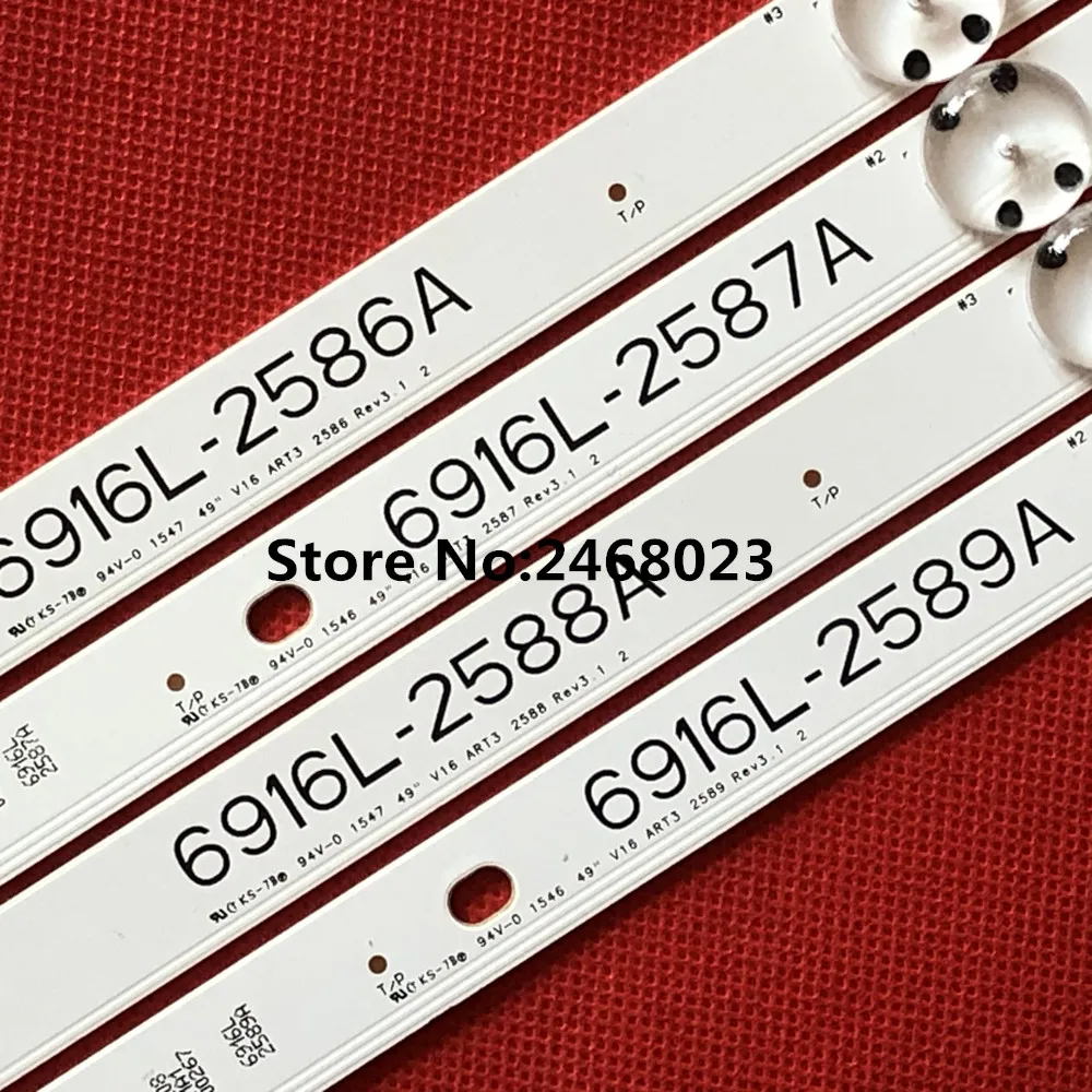 Светодиодный подсветка полосы для LG 49LW540S 49LH630V LC490DUE (FJ)(M1) 49LH604V 6916L 2586A 2587A 2588A 2589A 49 V16