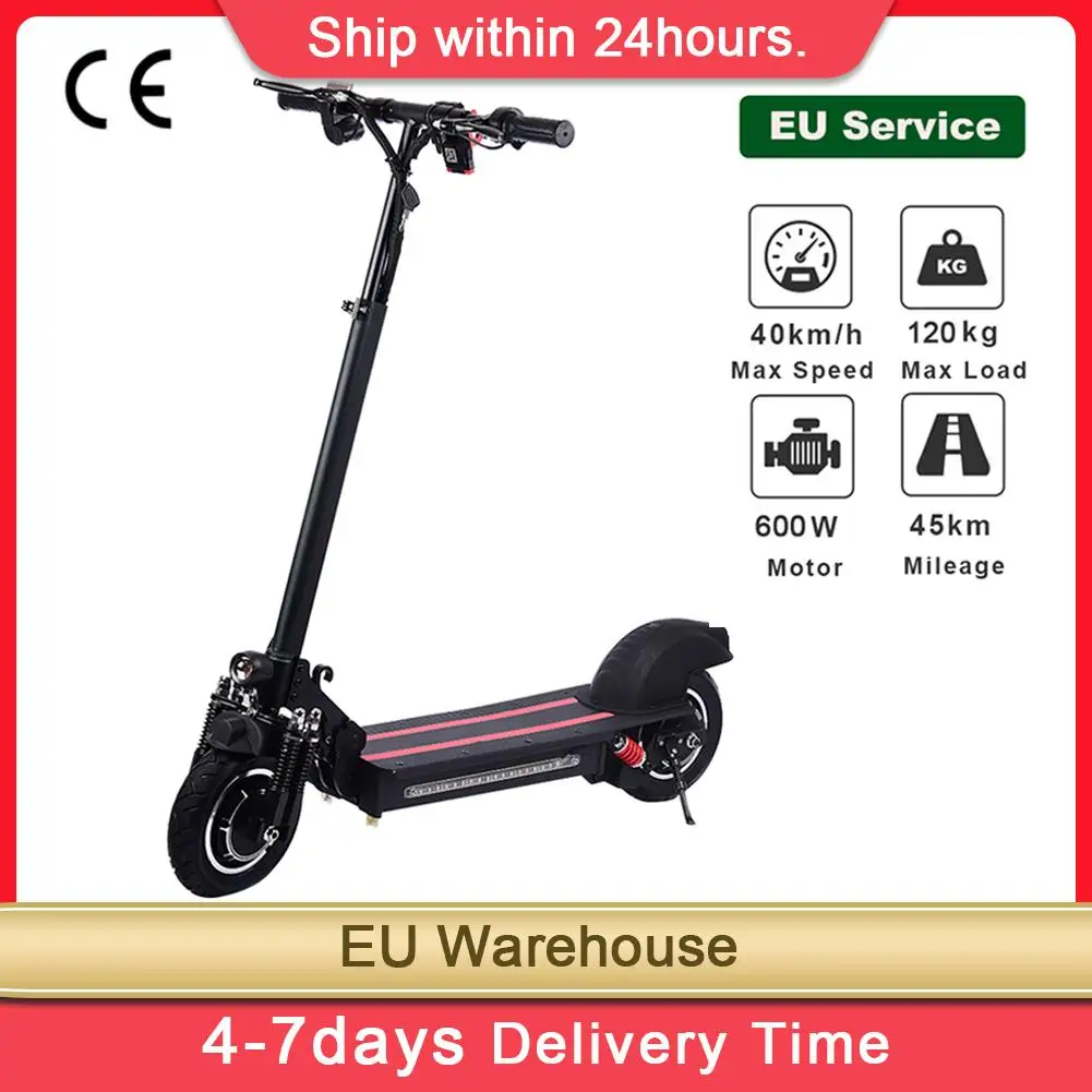 Складной электрический скутер с одним/двойным приводом 10 дюймов 48 В/22 Ач 600 Вт * 2