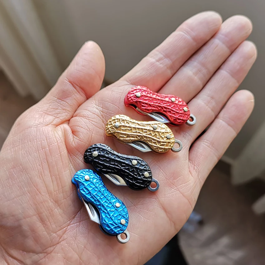 Складной нож в форме растения миниатюрный инструмент для самообороны и