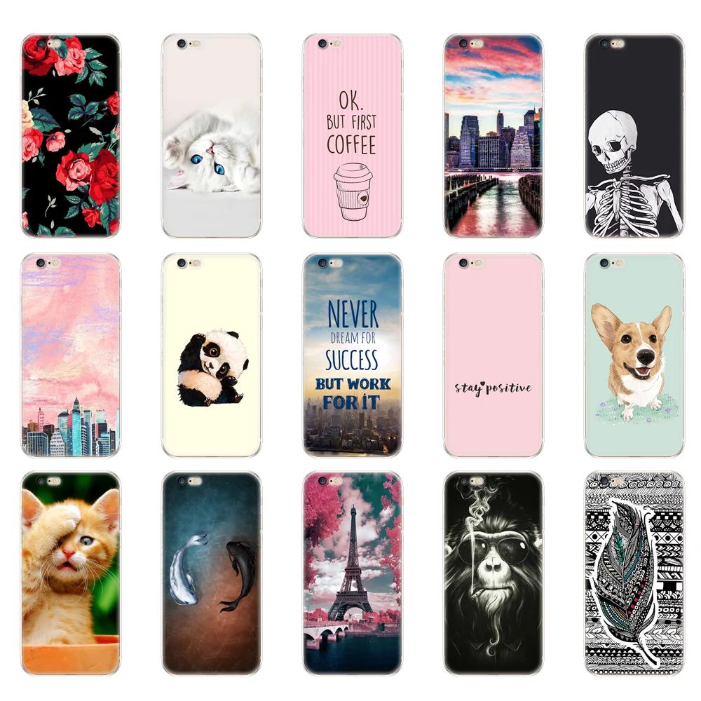 Мягкий силиконовый чехол для IPhone 6 IPhone6 TPU полностью 360 защитный apple Plus plus