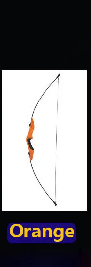 Orange Bow 40LBS лук прямой для правой руки и левой руки 50 дюймов со стрелками для молодежи стрельба из лука охота стрельба ребенок изогнутый лук - Цвет: Orange Bow