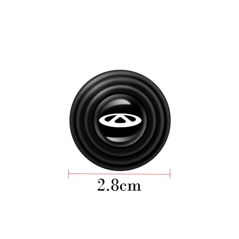 4Pcs Car Door Buffer Cushion Pad Mat Switch Shock Absorption Stickers for Hyundai 2021 Creta Ix35 IX20 Accessories - купить по