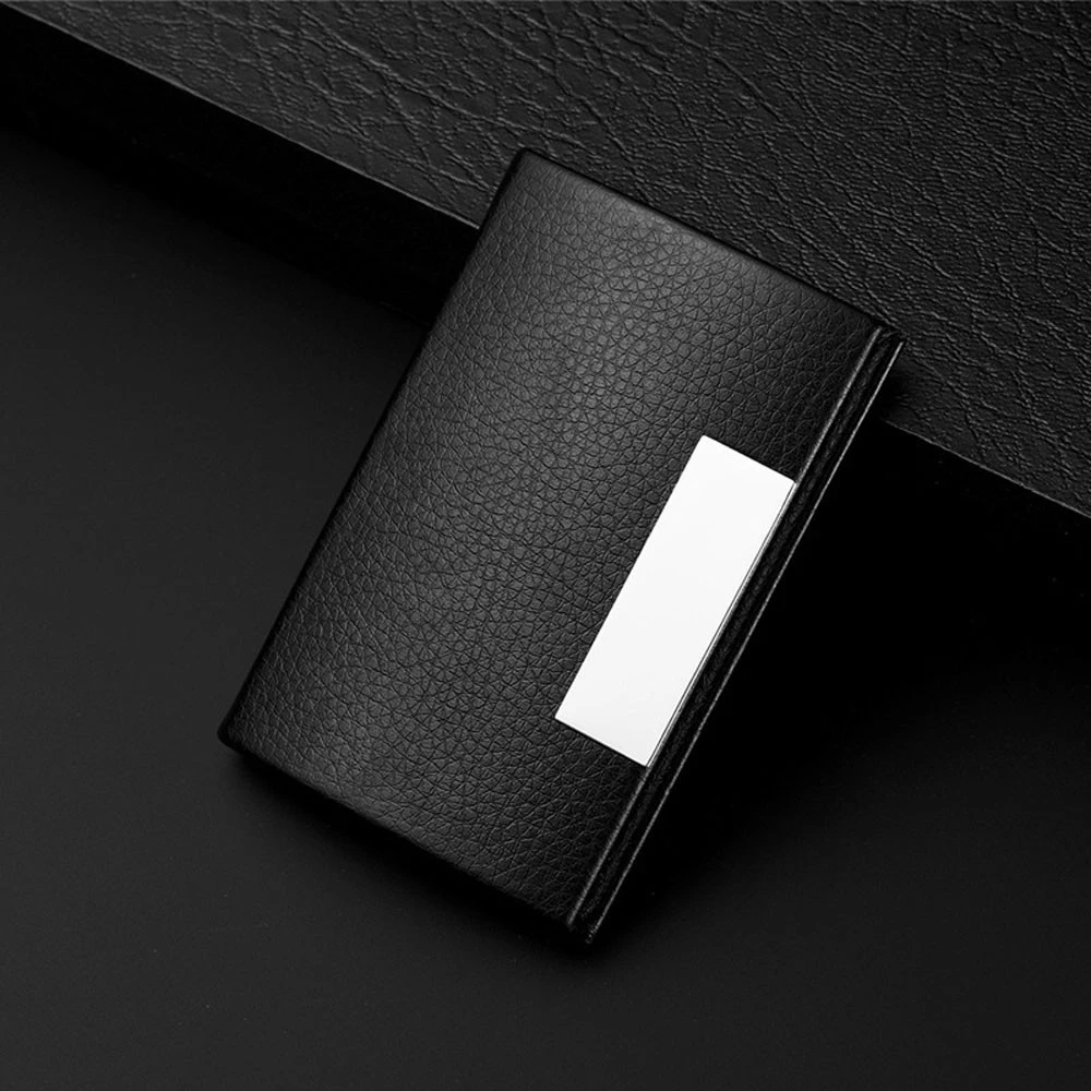 Персонализированный кошелек для карт из кожзаменителя мужской держатель