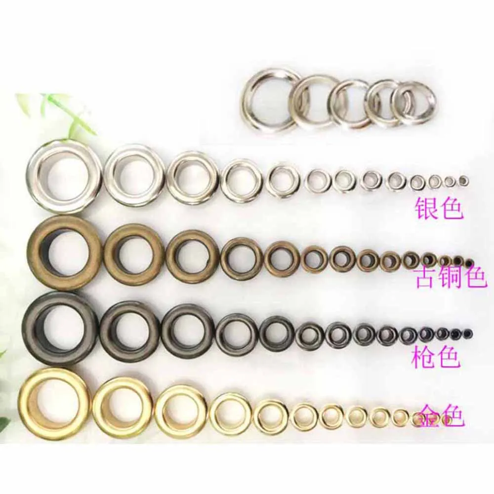 5mm Multicolor Metal Eyelets Buttonholes Buckle Hole For DIY Leathercraft Scrapbooking Shoes Belt Cap Bag Tags Clothes Accessory - купить по