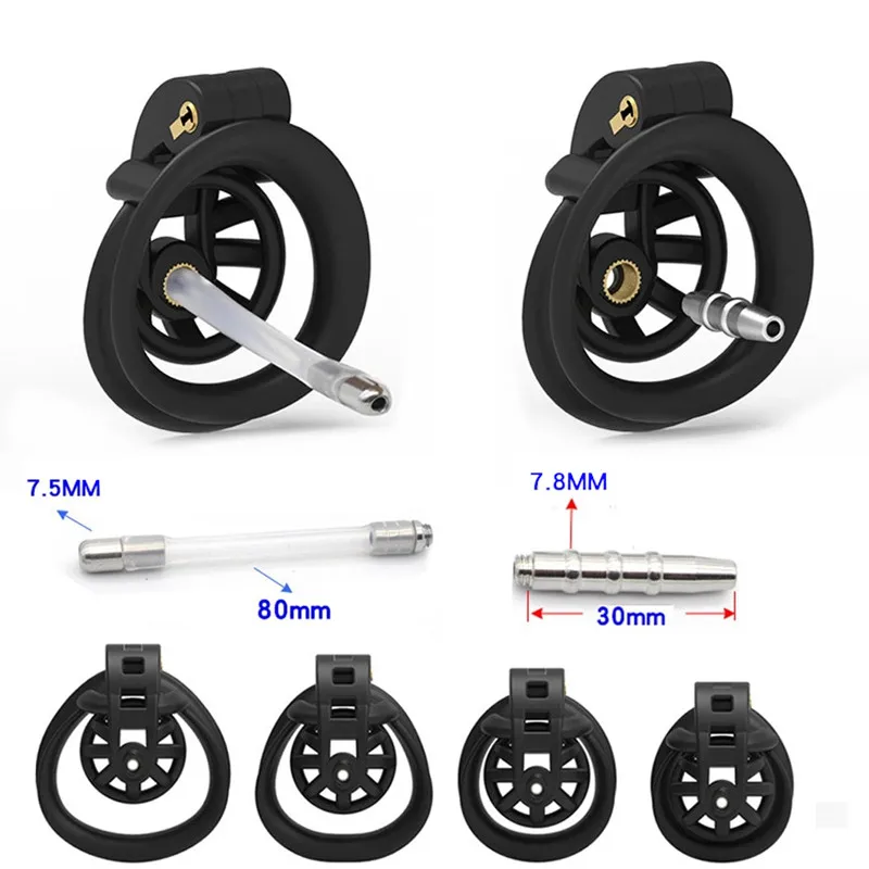 3D Мамба Кобра Кок Кейдж с катетером Мужской пояс устройства для каститета и манжеты для пар, замок пениса кольца, секс-игрушки для мужчин.