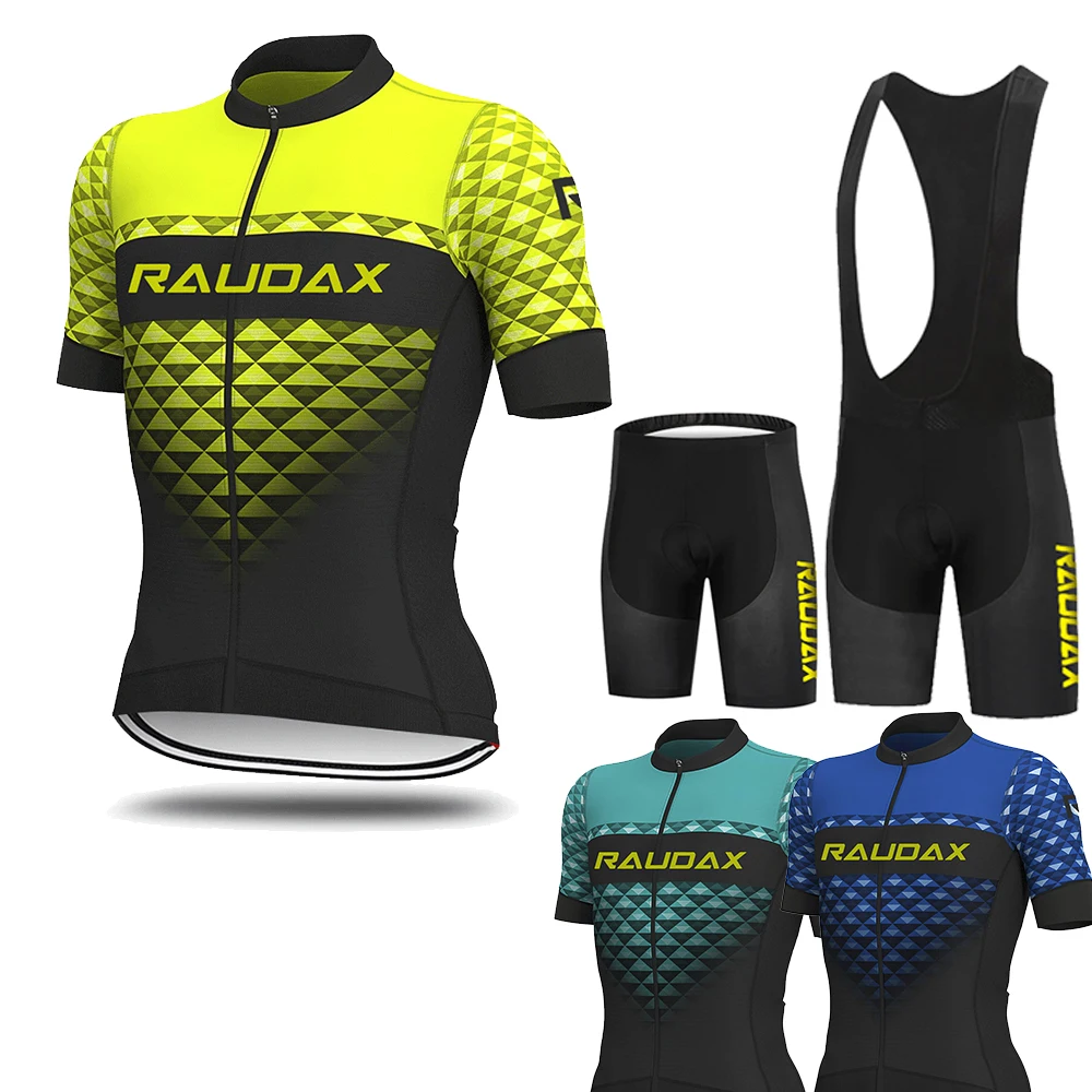 2020 Aleful Pro Team Men решетчатая Велоспорт Джерси градиентный цвет треугольная