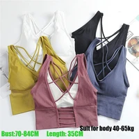 new beauty back sports bra women shockproof sexy breathable athletic fitness running gym vest tops sportswear crop push up top