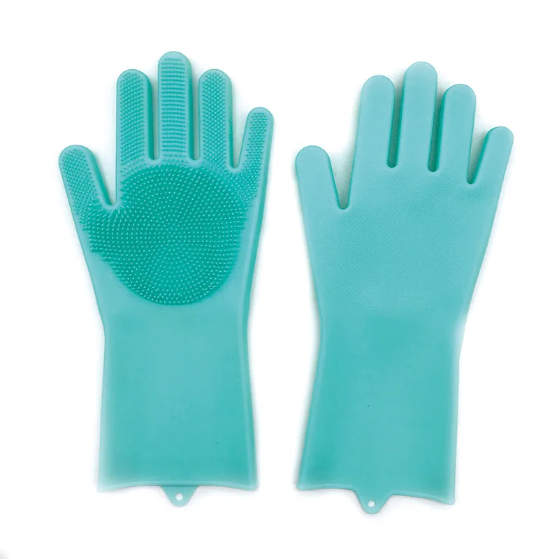

1Pair Gloves Kitchen Silicone Cleaning Gloves Magic Silicone Dish Washing Glove for Household Scrubber Rubber Kitchen Clean Tool