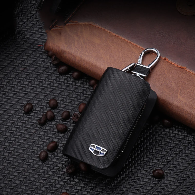 Чехол для дистанционного ключа из углеродного волокна и кожи чехол Geely Atlas Boyue NL3 EX7
