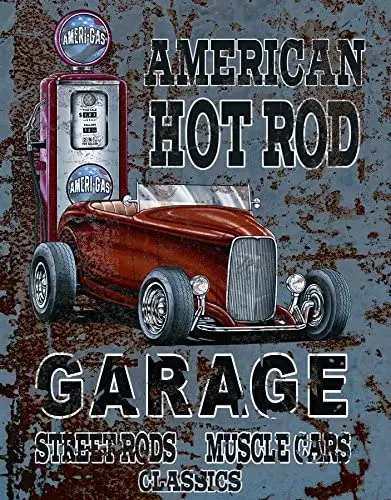 

Legends - American Hot Rod Classic Old Fashioned Vintage Advertising Metal Tin Sign