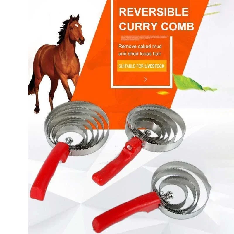 Зубчатая Расческа для домашнего скота скребок пота набор инструментов ухода за