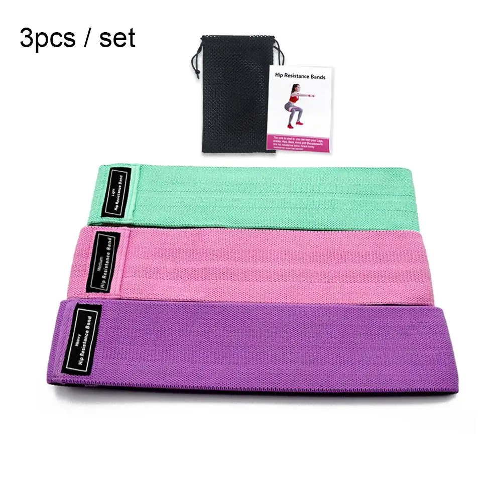 

Fitness Equipments Elastic Rope Yoga Pull Rope Heavy Duty Booty Bands Squat 3pcs/Set Polyester Cotton Non Slip Circle