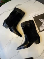 womens shoes paris duerto 40mm western boots black