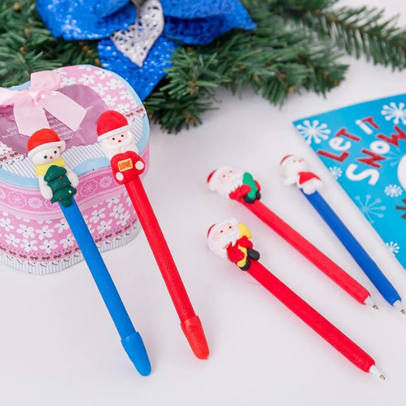 Шариковая ручка с рождественской тематикой 5 шт./лот шариковая из полимерной