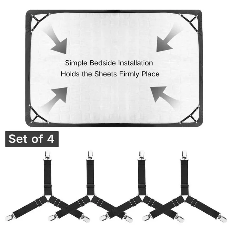 4 шт./компл. регулируемая кровать простыня ремни кровати зажим для листов