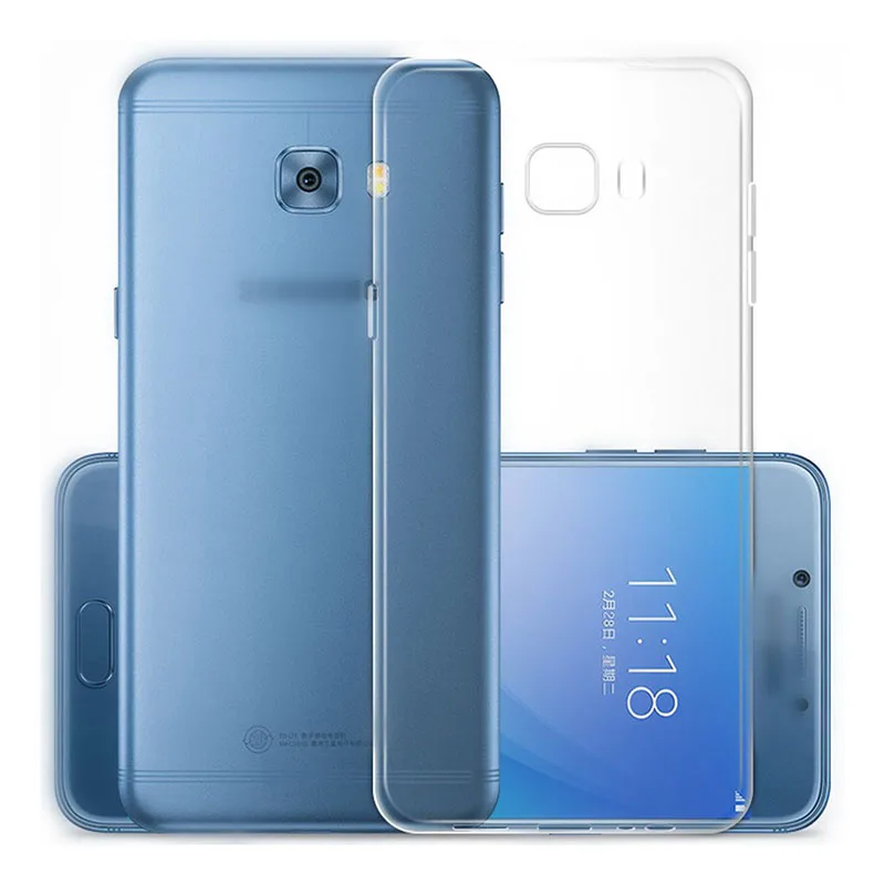 Мягкий силиконовый чехол накладка для Samsung Galaxy C9 C9Pro Pro C9000 C9100 кристально