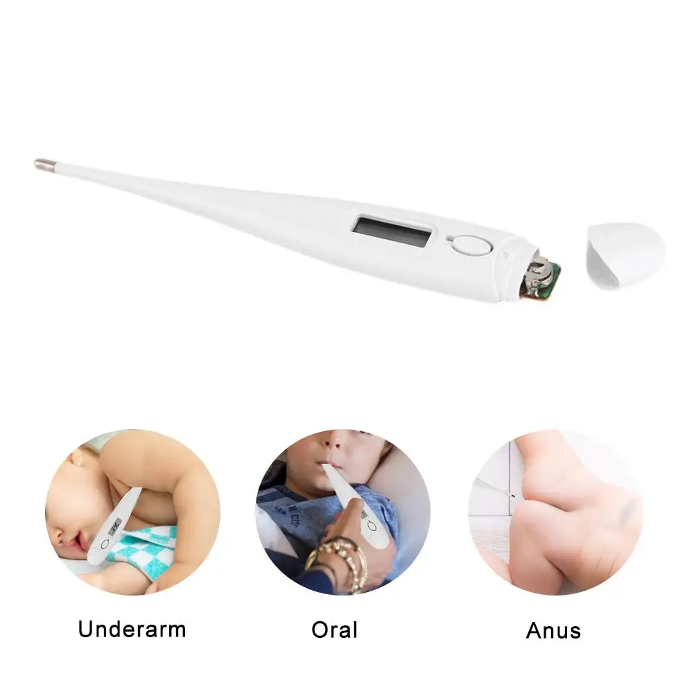 Digital Thermometer LCD Adult Children Baby Electronic With Display Oral Anal Armpit Measuring Fever |