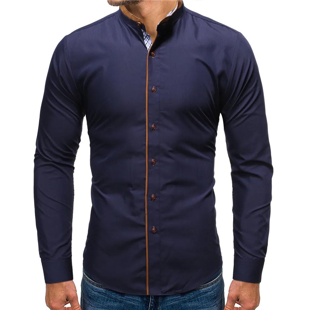 Мужская Новая гавайская рубашка с длинным рукавом принтом и 2XL Плюс Размер