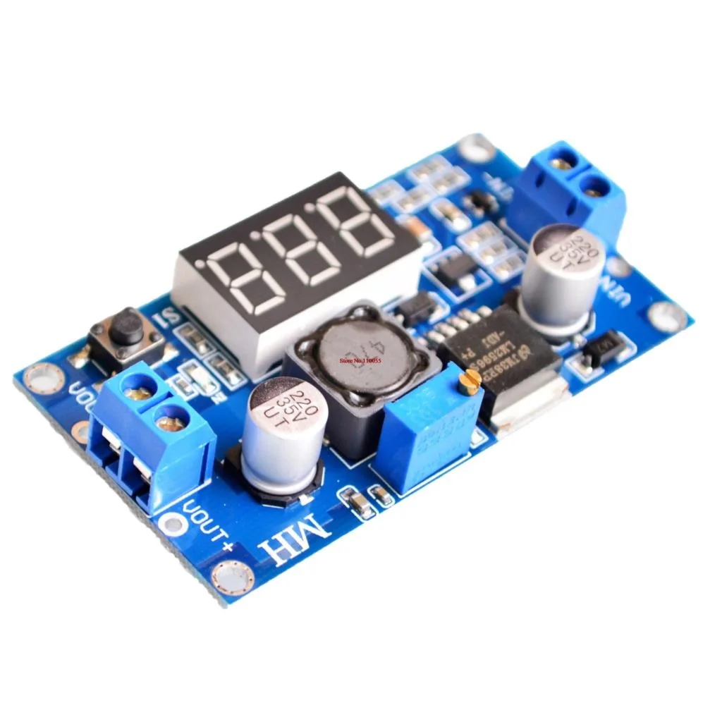 [Простой понижающий регулятор] LM2596 DC 4 0 ~ 40 до 1 3-37 в Регулируемый модуль питания +