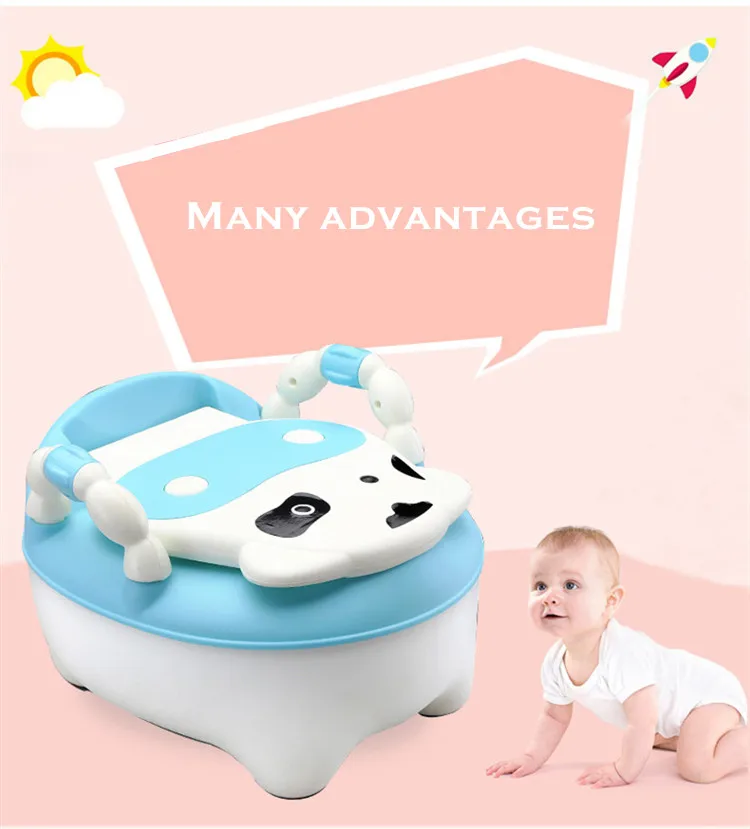 New Baby Potty Training Seat Children's Potty Baby Toilet Cartoon Panda Kids Toilet Trainer Bedpan Portable Urinal Backrest Pot