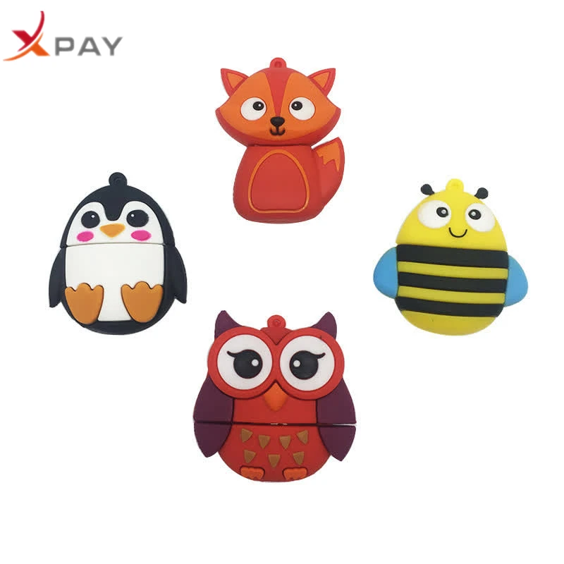 Новый usb флэш накопитель с изображением милой лисы/Совы/пчелы 4 ГБ 8 16 32 карта