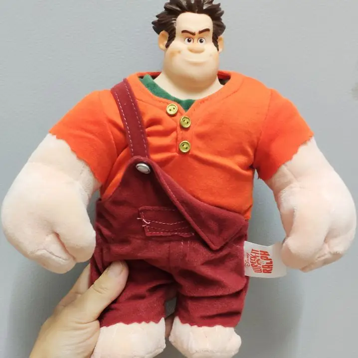 Juguete de peluche de Wreck it para ni&ntilde;os, mu&ntilde;eco de peluche de picoin, para regalo-0