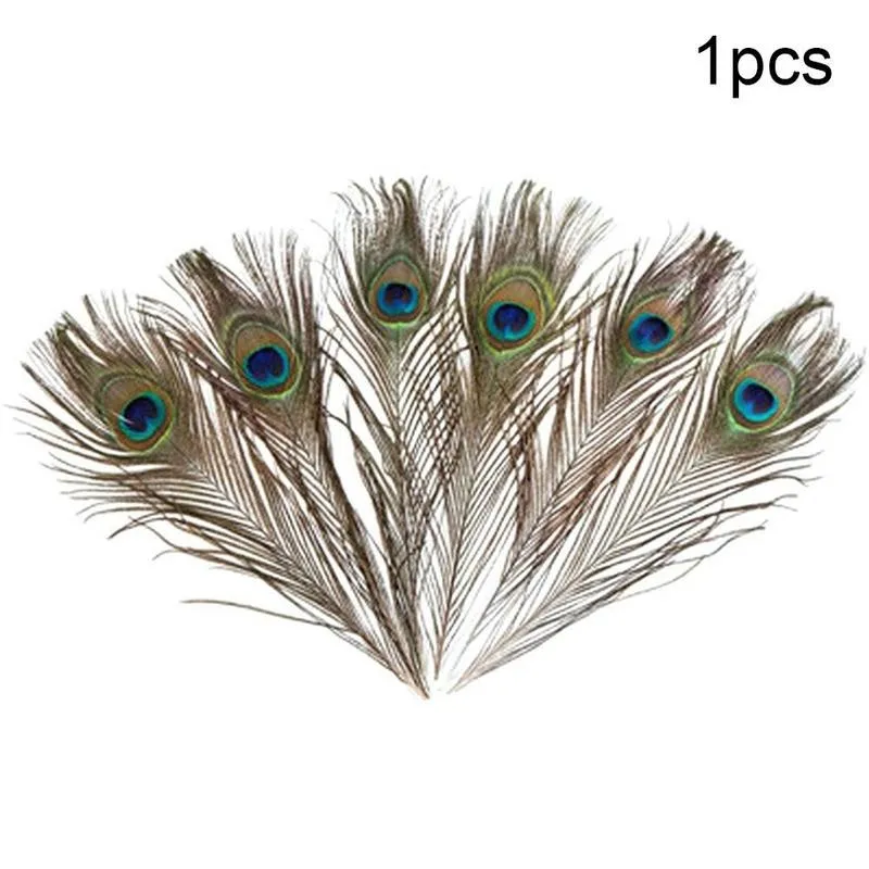 

Peacock Tail Feathers Natural 25-30cm For Wedding Diy Craft 1PC Arts Feathers Peacock Home Decor Q4L8