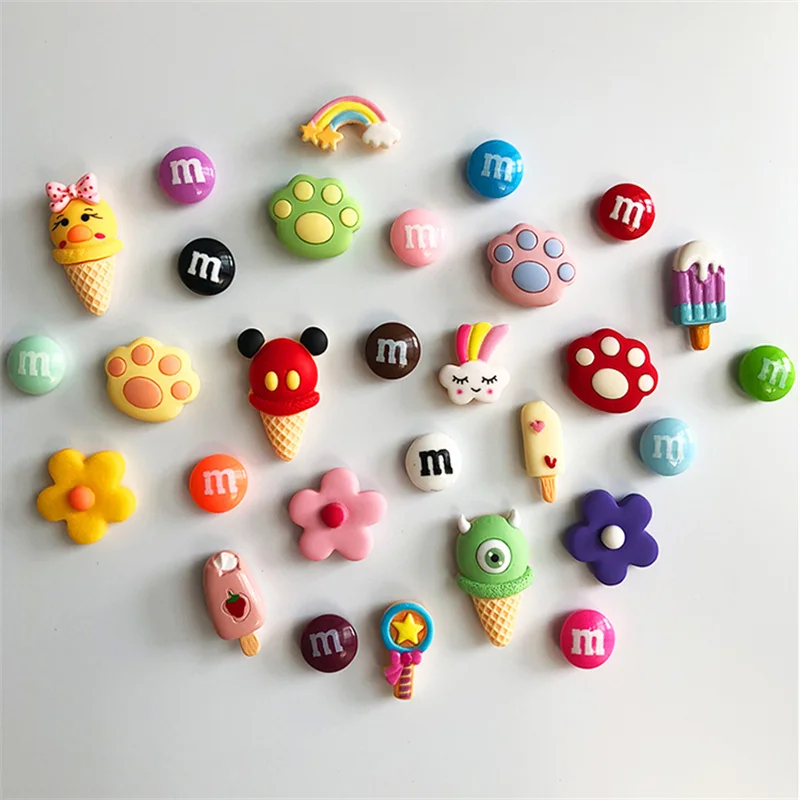 Милые Мультяшные зеркальные магниты для дома креативные магнитные наклейки в