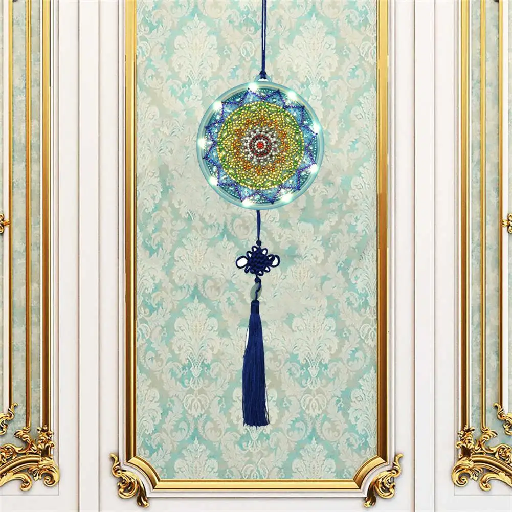 В богемном стиле Стиль DIY алмазная живопись светодиодный ночной Светильник набор