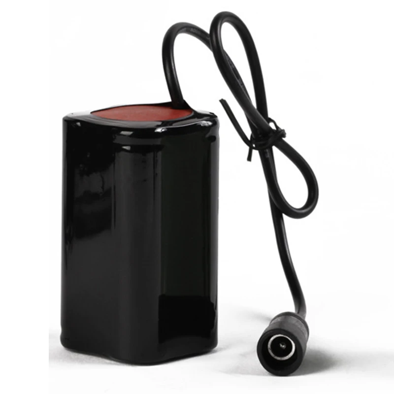 Аккумуляторная литиевая батарея для велосипедного фонаря 4*18650 6400 мАч | Спорт и