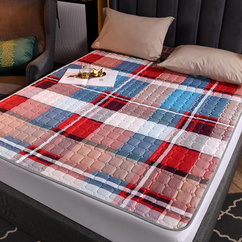 

Flannel Tatami Folding Kingsize Bed Cushion/pad for Dormitory/home Super Soft Mattress Safety Material Bedroom Funiture