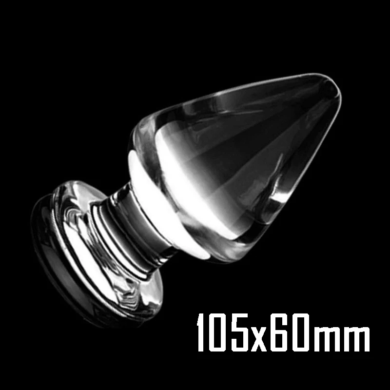 Анальная пробка Clear crystal big Ball Tapered для ануса анальная секс товары студийной бации |