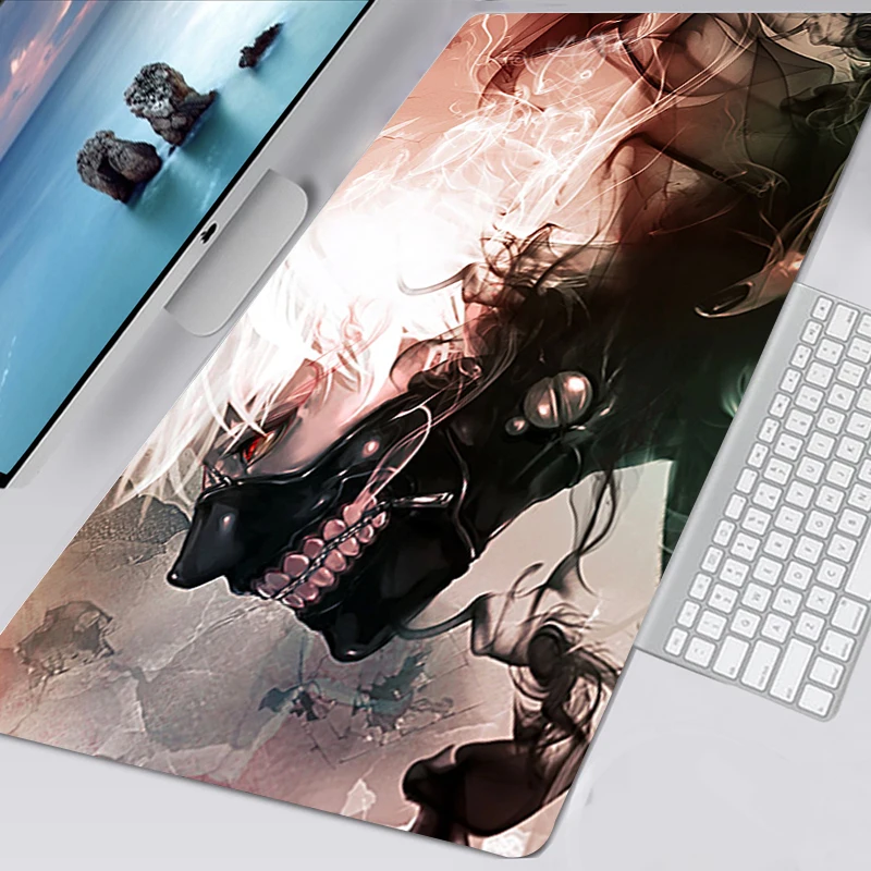 

Tokyo Ghoul XXL Mouse Pad Anime 90X30 Keyboard Mouse Mat Kawaii Mousepad XL Deskmat Gaming Accessories Mausepad Tappetino Mouse