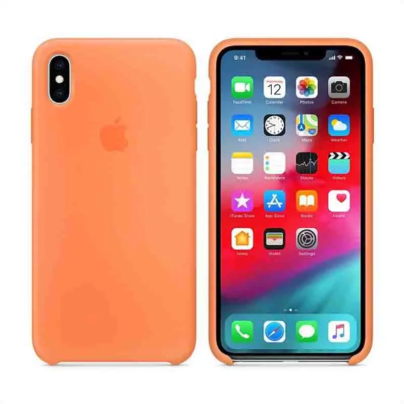 Чехол для телефона iPhone 6S 7 8Plus X XR XS Max мягкая Жидкая силиконовая темно-синяя