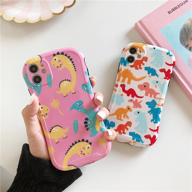 Мода мультфильм Динозавр кошка Футболка с принтом мороженого ракета силиконовый