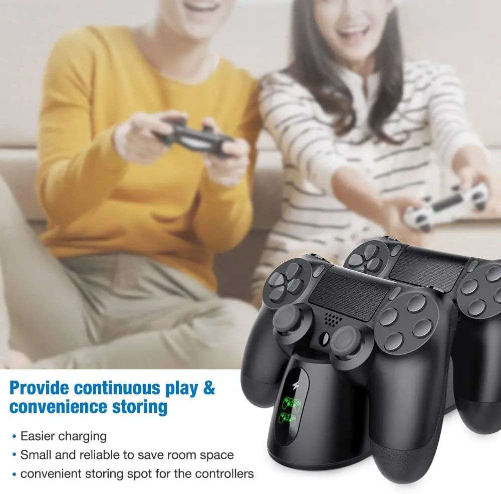 Док-станция для зарядки контроллера BEBONCOOL Dualsense DualShock 4/Playstation 4/PS4/ Pro /PS4 Slim |