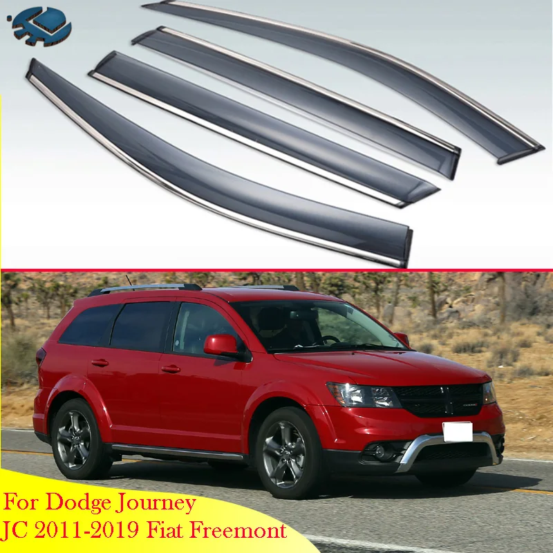 

Для Dodge Journey JC 2011-2019 Fiat Freemont автомобильные аксессуары пластиковые накладки на окно автомобиля Visors Rain солнцезащитный козырек аксессуары