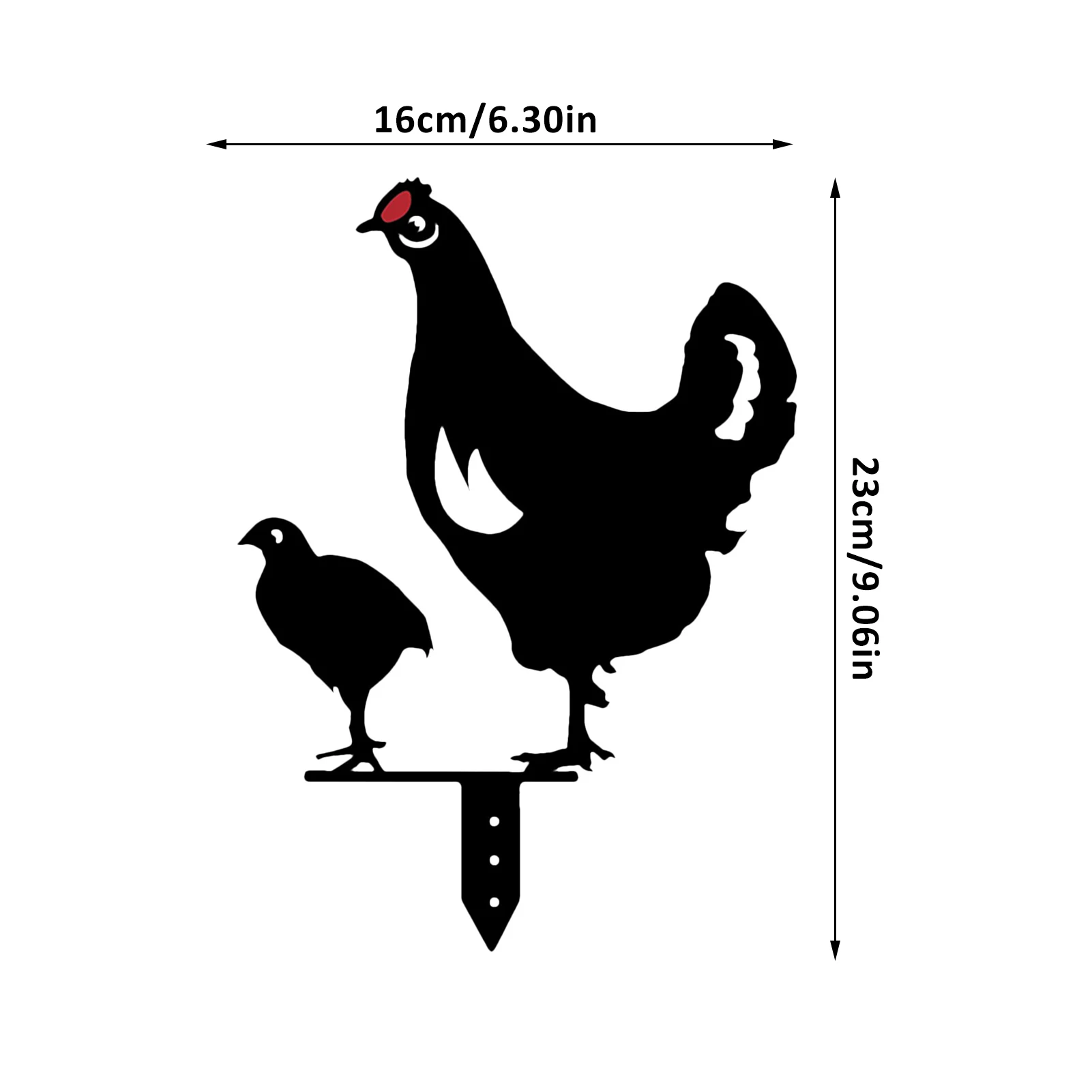 

Chickens Garden Decoration Outdoor Garden Ornaments Statues Plastic Chicken Yard Art Hen Garden Backyard Lawn Stakes Decor Gift