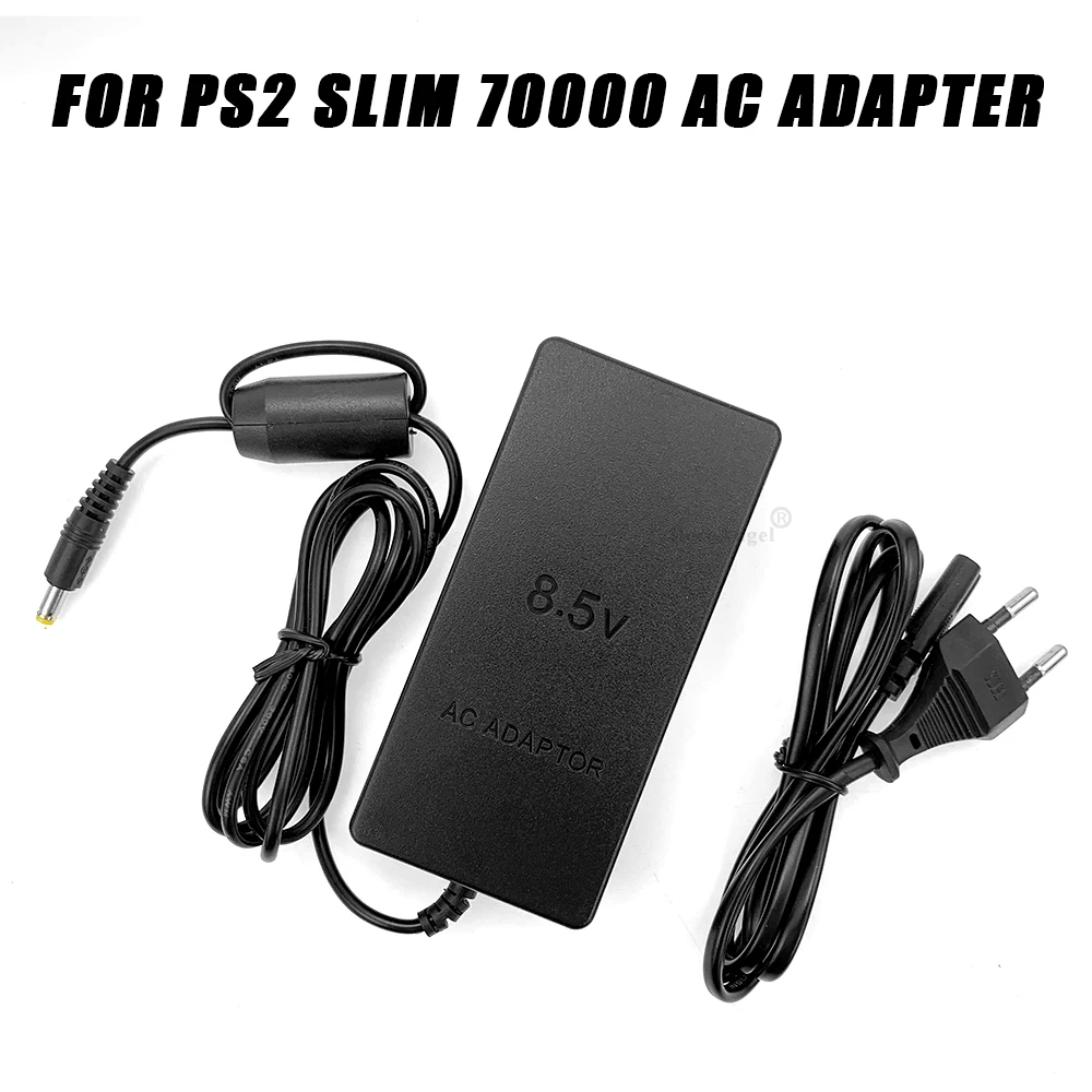 Euro Plug Black Convenient AC Adapter Charger Power Supply For PlayStation 2 For PS2 70000 Output DC 8.5V Dropshipping