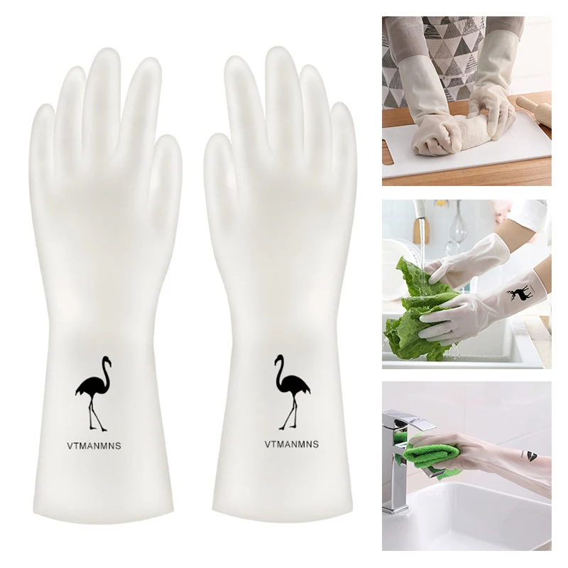 Перчатки резиновые для мытья посуды 1 пара | Дом и сад