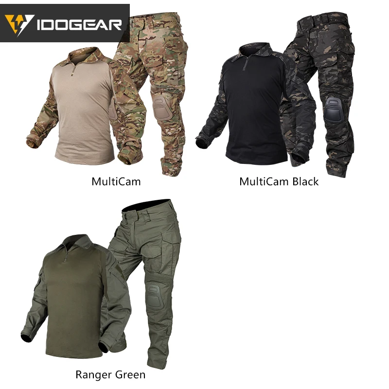 IDOGEAR Боевая камуфляжная мужская униформа G3 тактическая одежда для страйкбола
