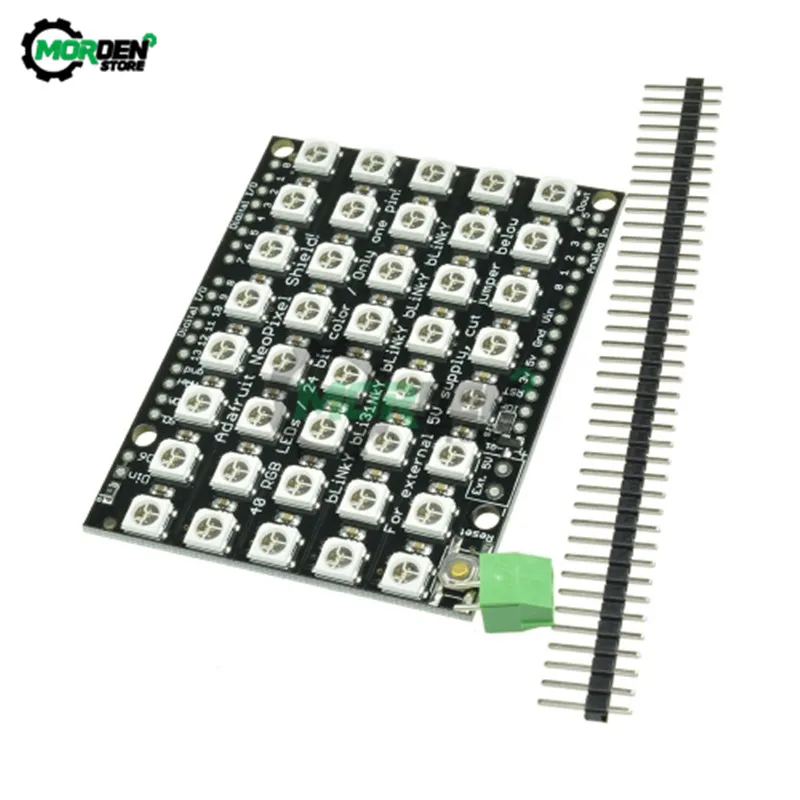 

WS2812B Module RGB LED Ring Lamp 4 7 8 10 12 16 24 40 60 64 Bits Strip Light RGB with Integrated Drivers 24 X WS2812 5050