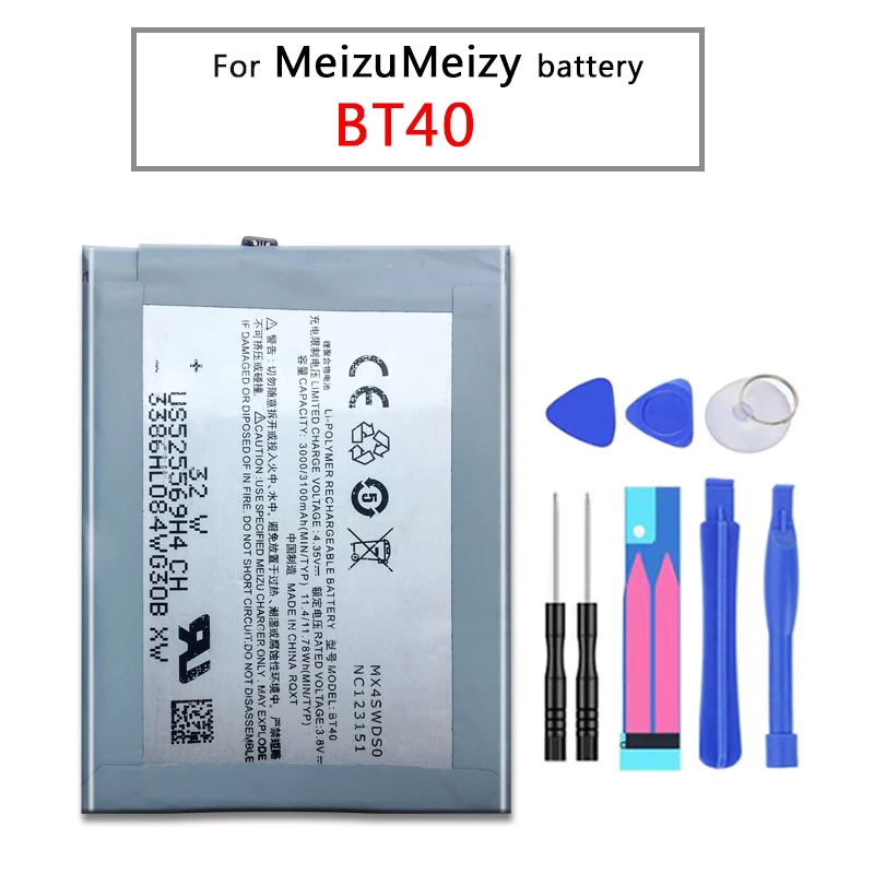 3100 мАч BT40 батарея для Meizu MX4 M460 M461 телефон последняя продукция высокое качество +
