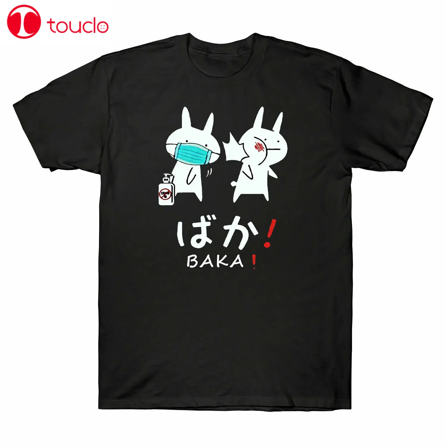 Аниме Baka Rabbit Slap Otaku японская Мужская футболка для пожилых класс 2020