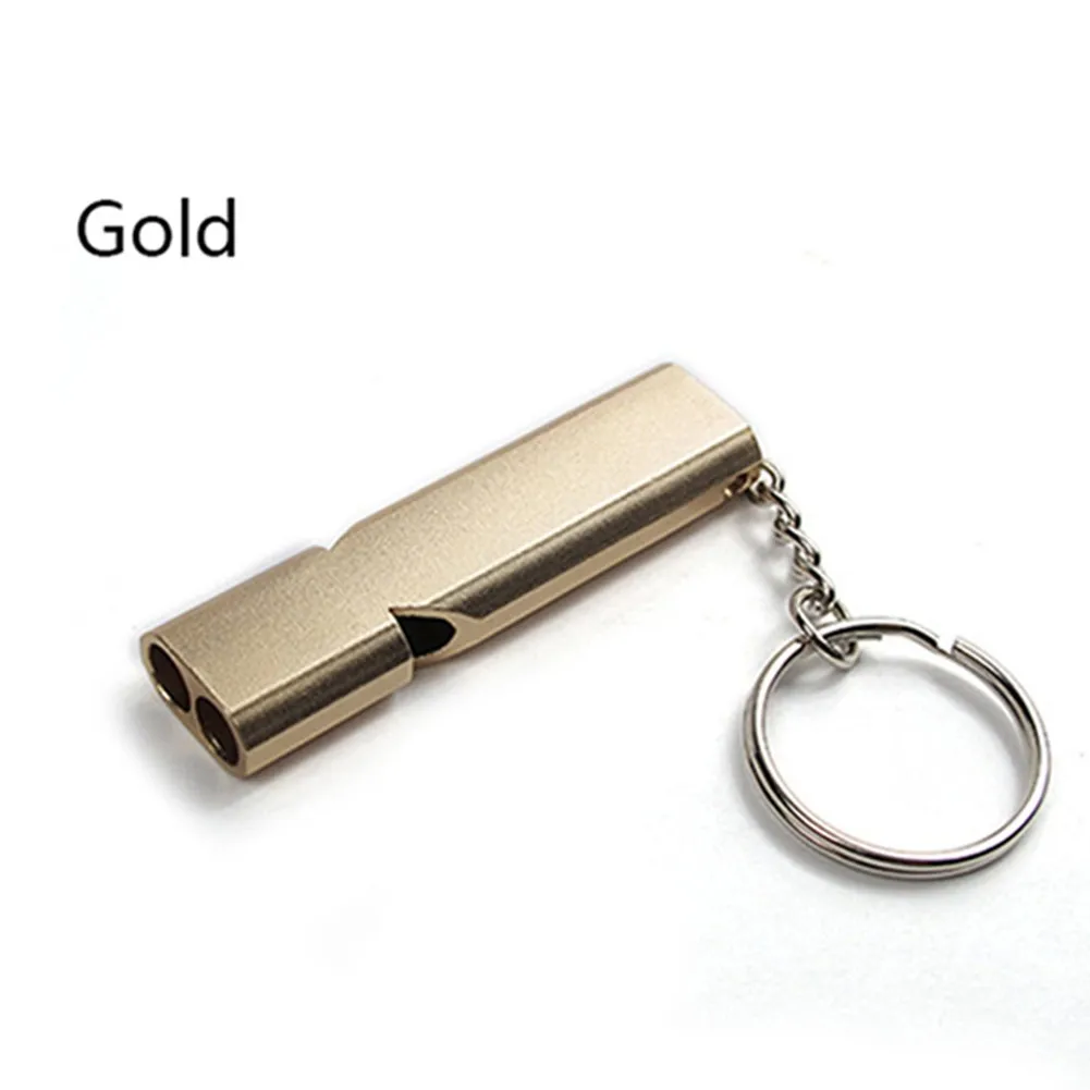 

Stainless Steel Whistle Super Loud 5.6X1.5X0.8 CM Camping Golden/Silver