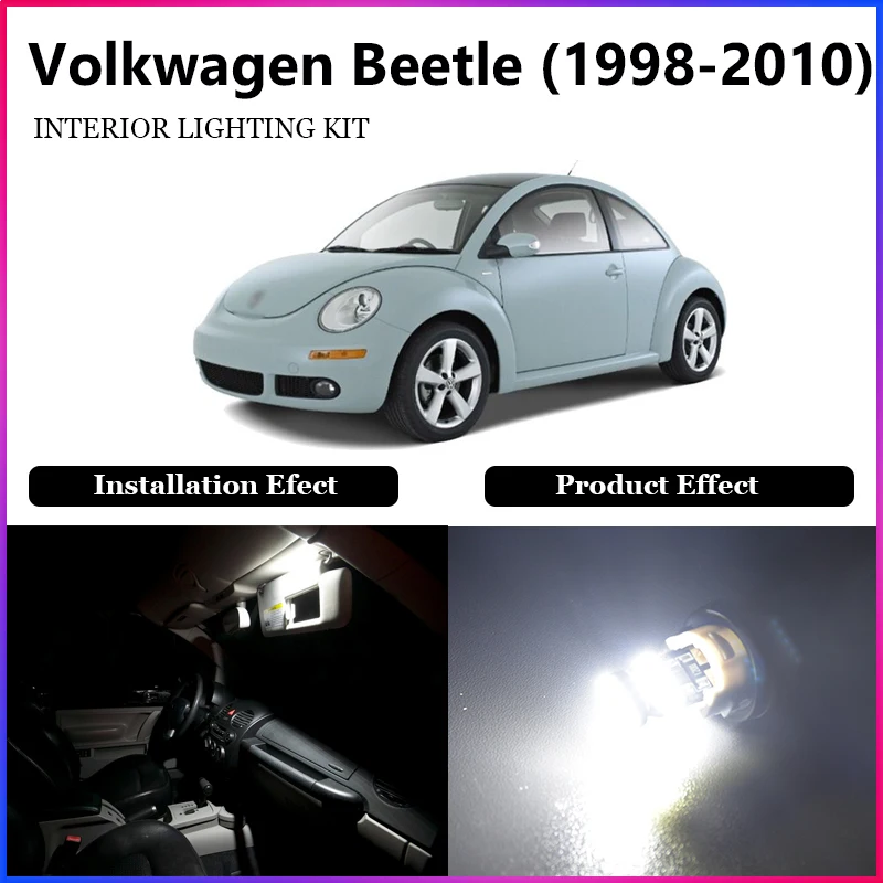 Светодиодная лампа ShinMan 6x для салона автомобиля автомобильная Volkswagen New Beetle