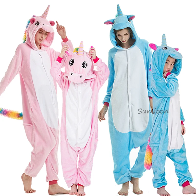Для взрослых Аниме Kigurumi для женщин и мужчин в виде единорога детская пижама