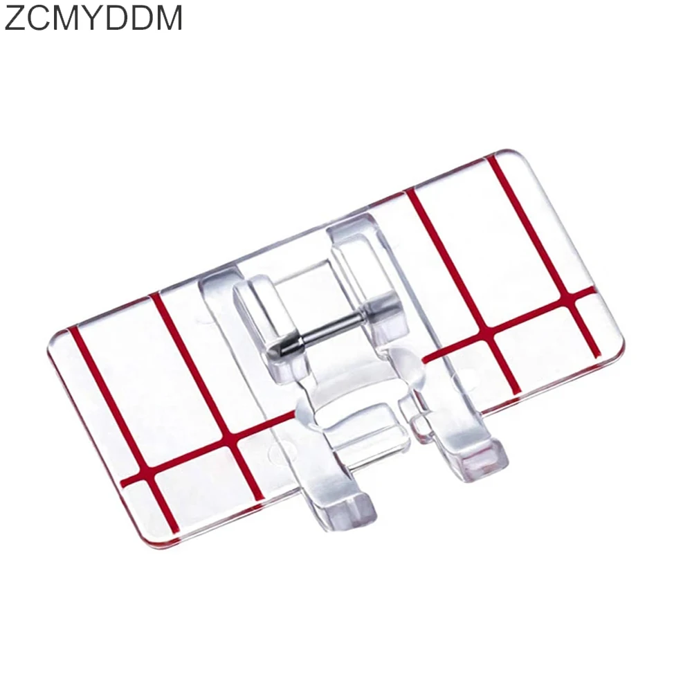 

ZCMYDDM 1PC Plastic Border Guide Presser Foot Parallel Stitch Sewing Foot for Low Shank Snap-On Sewing Machine DIY Sewing Tools