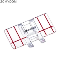 zcmyddm 1pc plastic border guide presser foot parallel stitch sewing foot for low shank snap on sewing machine diy sewing tools