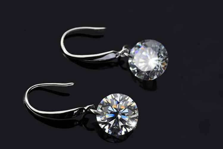 Шикарные Женские трендовые позолоченные серьги-подвески хрустальные висячие